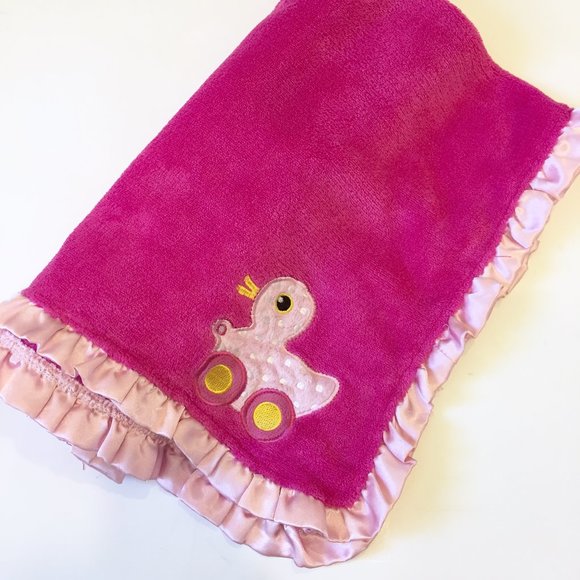 dark pink baby blanket